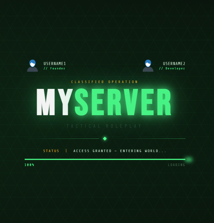 Tactical Loading Screen - Script(OpenSource)