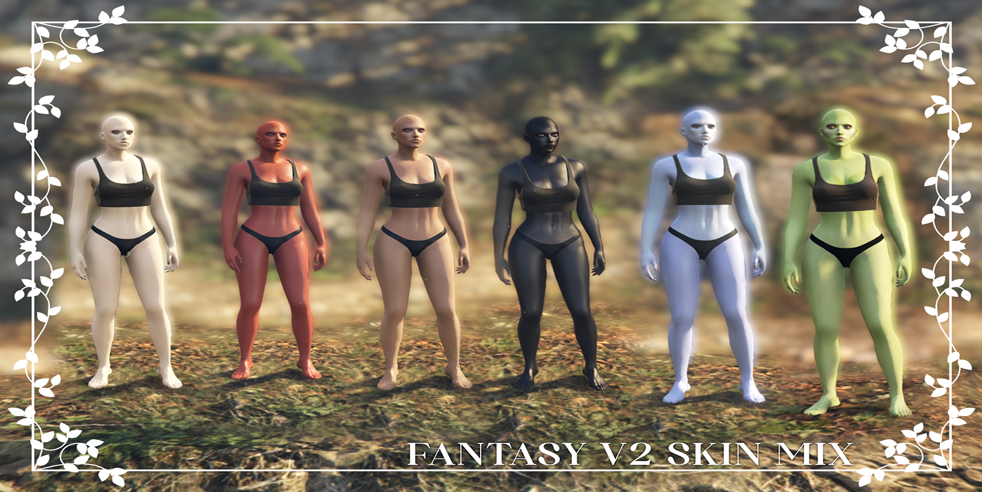 Fantasy V2 Skin Mix - 6 Color Variations