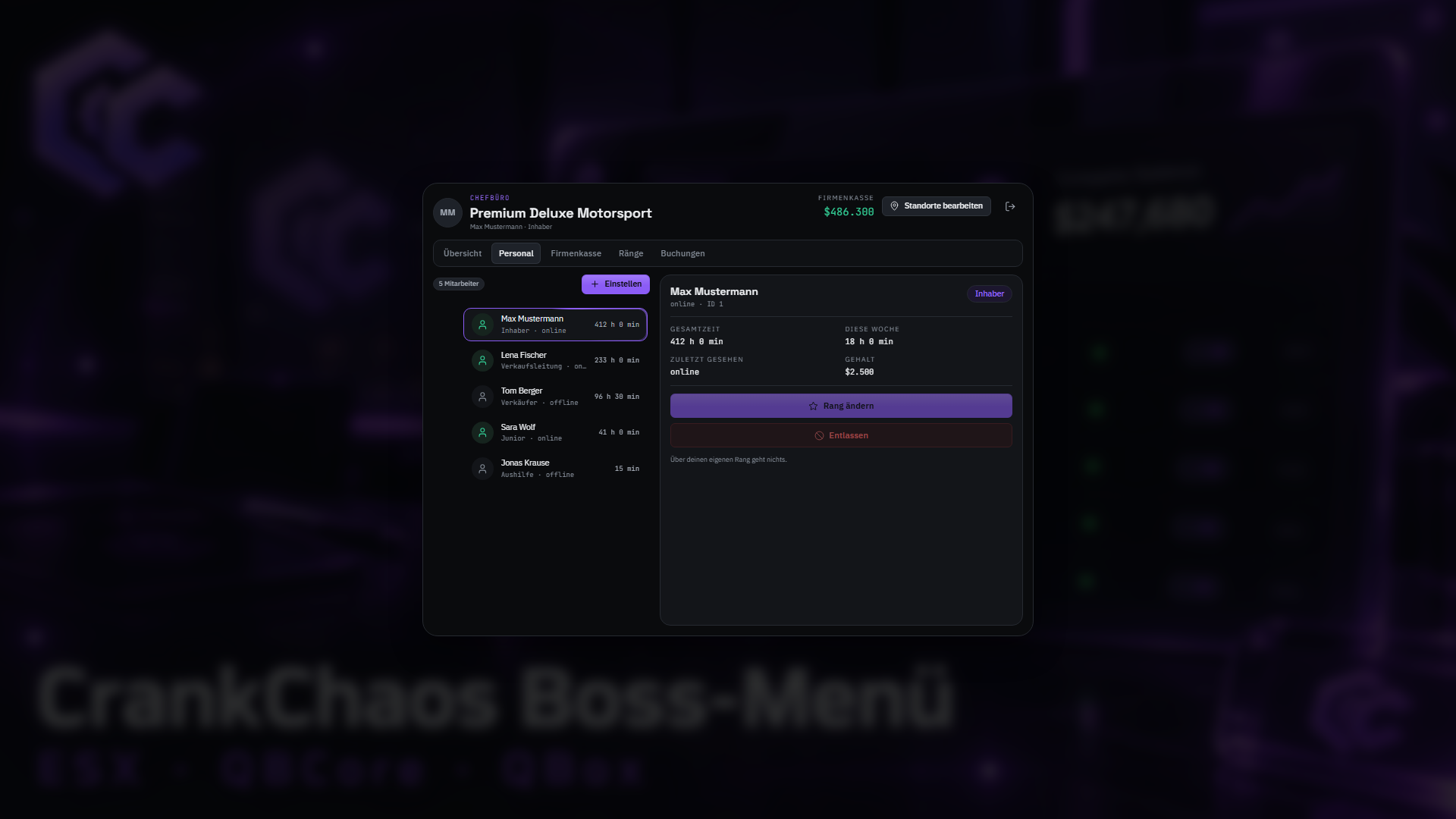 CrankChaos Boss-Menü – Bild 3