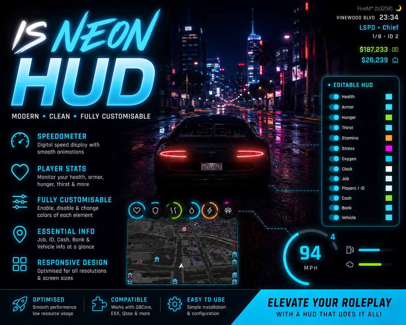 Neon Hud