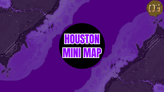 DOMO G CUSTOMS · Houston Mini Map With Postals