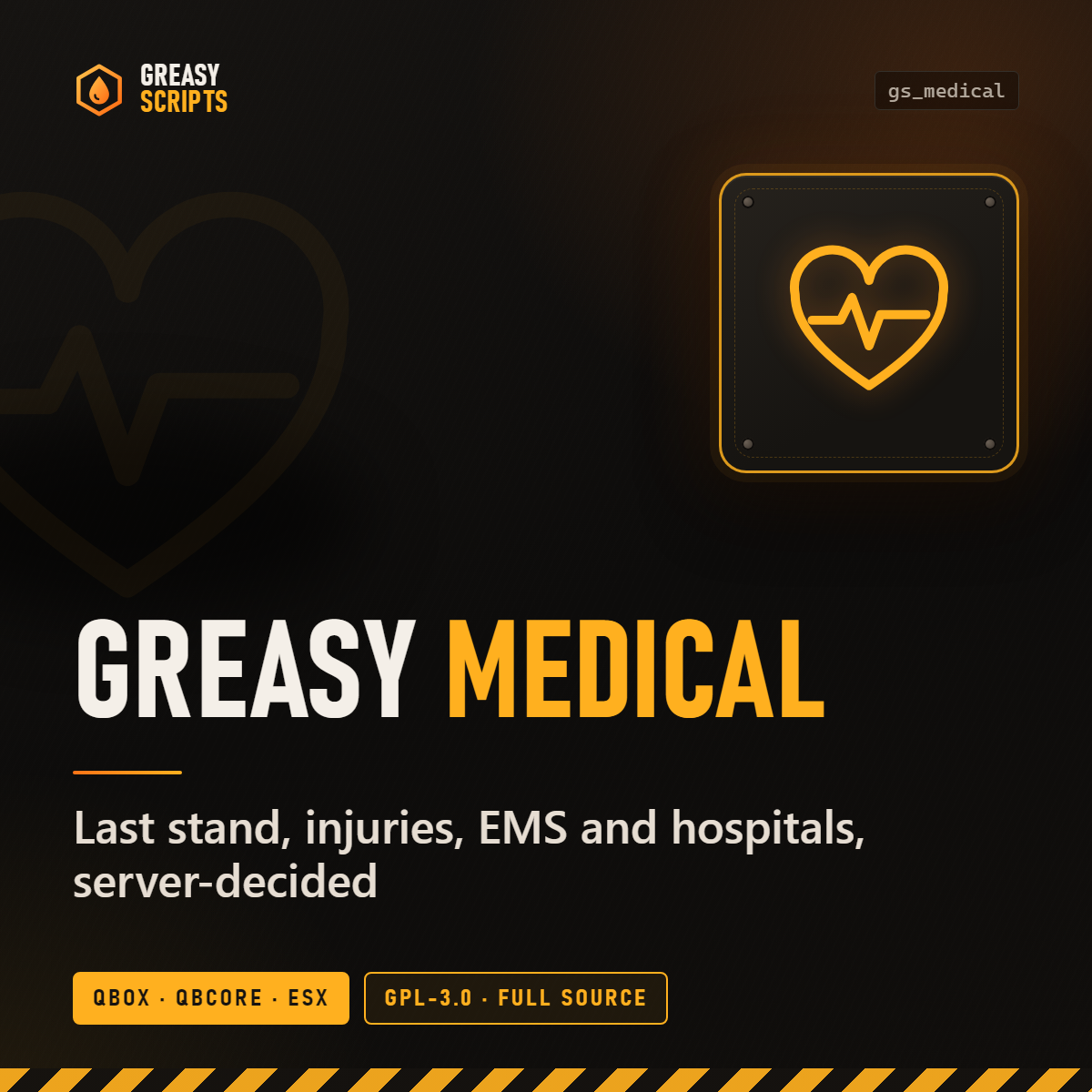 Greasy Medical - Last Stand, Injuries, EMS & Hospitals