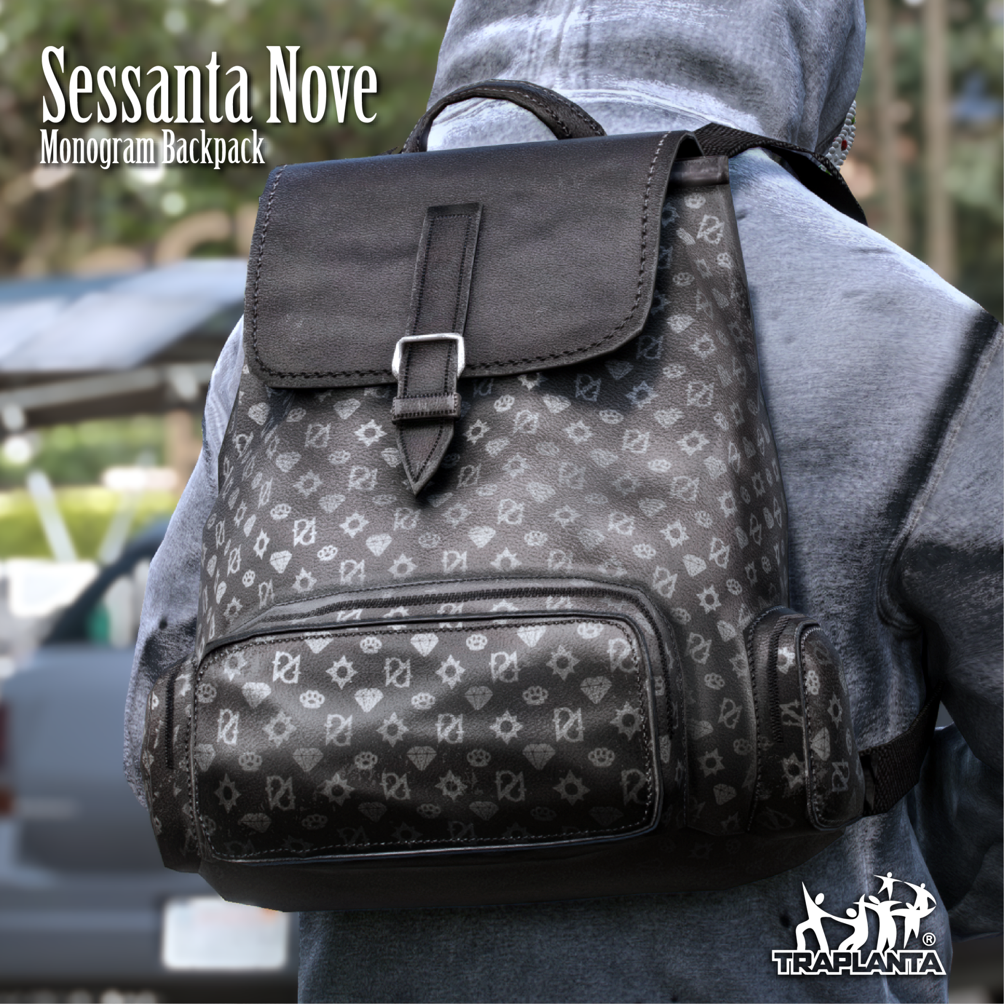 SESSANTA NOVE MONOGRAM BACKPACK