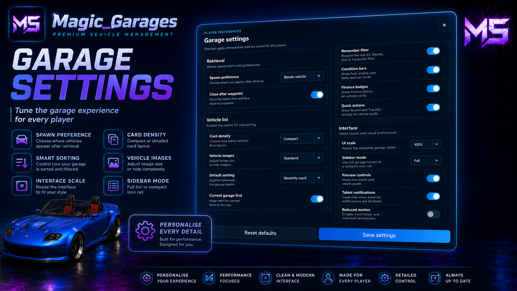 Magic Garages – Open Source