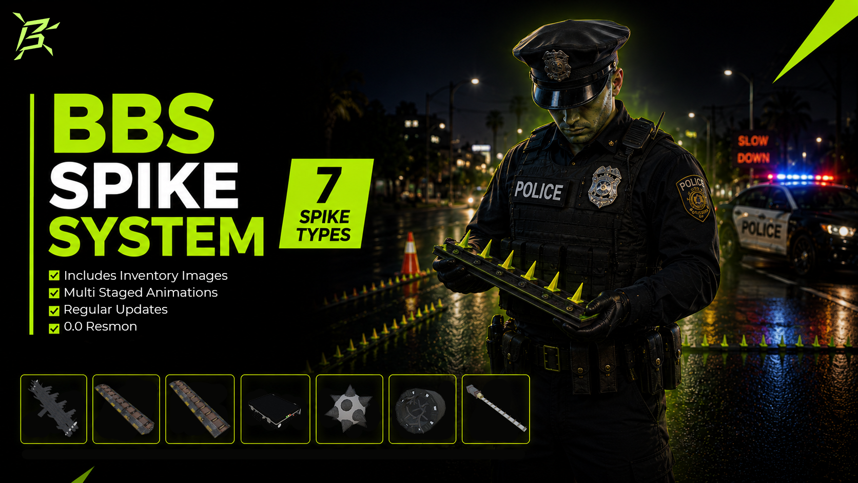 BBS Spike System (7 Spike Types)