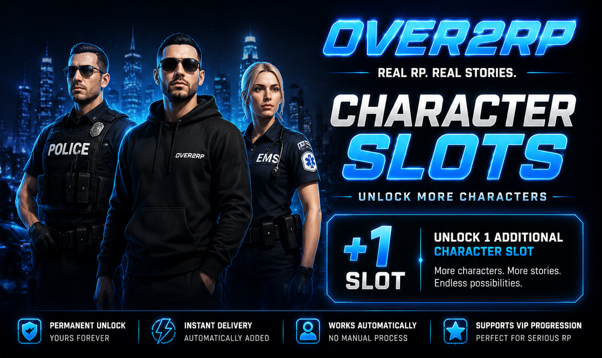 1 CHARACTER SLOT