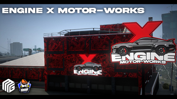 🏁 EngineX Motor-Works | FiveM Mechanic Shop MLO🏁