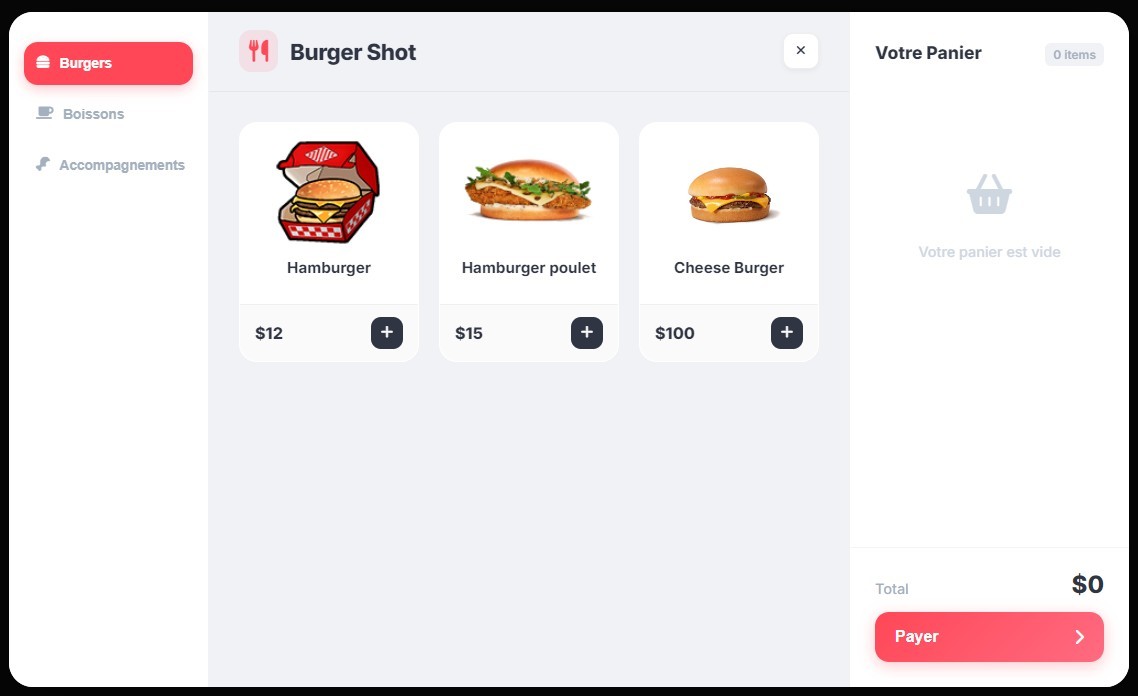 Initial Scripts - Advanced Restaurant/Bar UI system