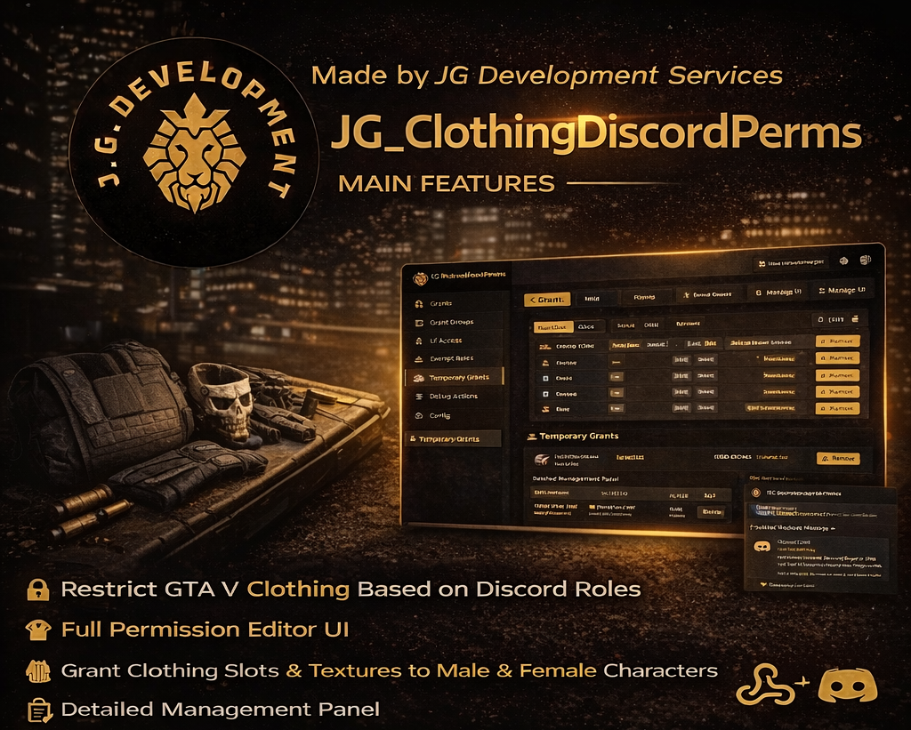 JG Clothing Discord Permissions