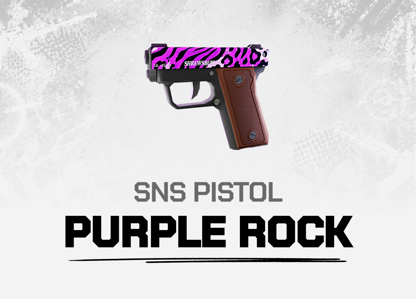 SNS Pistol Purple Rock