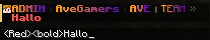 MiniMessage Farben für den Chat