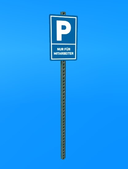 Sign with Text