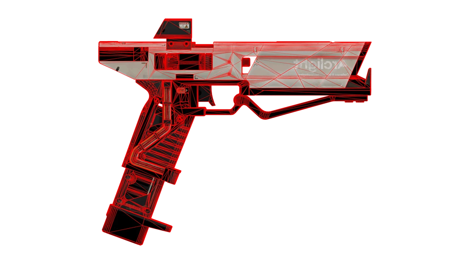 LD RE45 - RED WIREFRAME