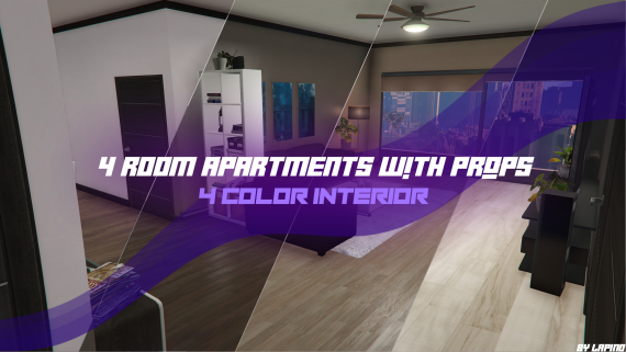 4 Rooms Apartments - (Props and 4 Interior Color)