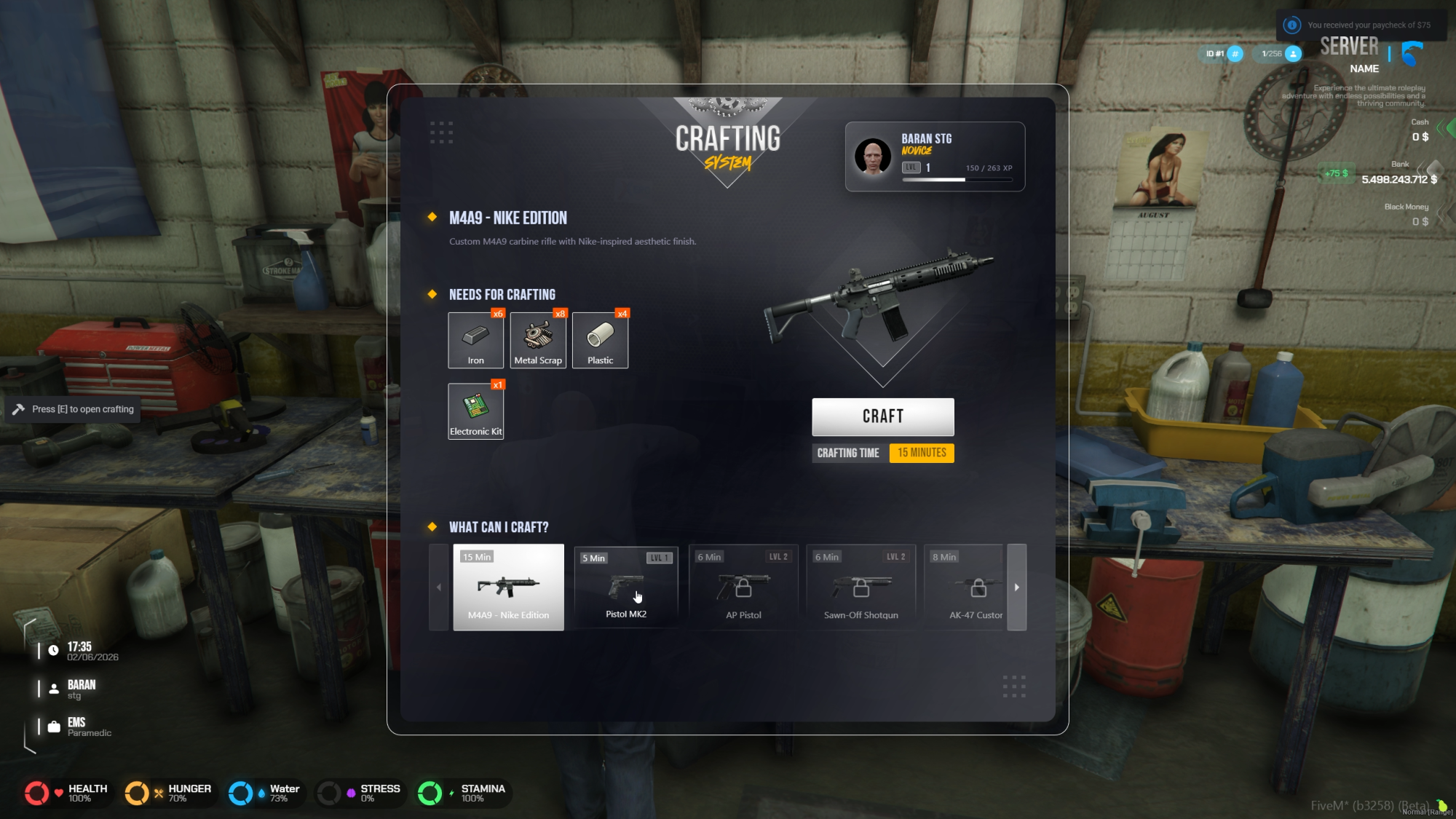 Crafting System - Image undefined