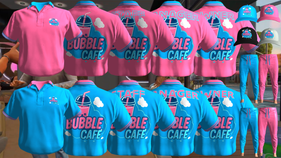 Bubble Cafe Uniform 1 [M+F]