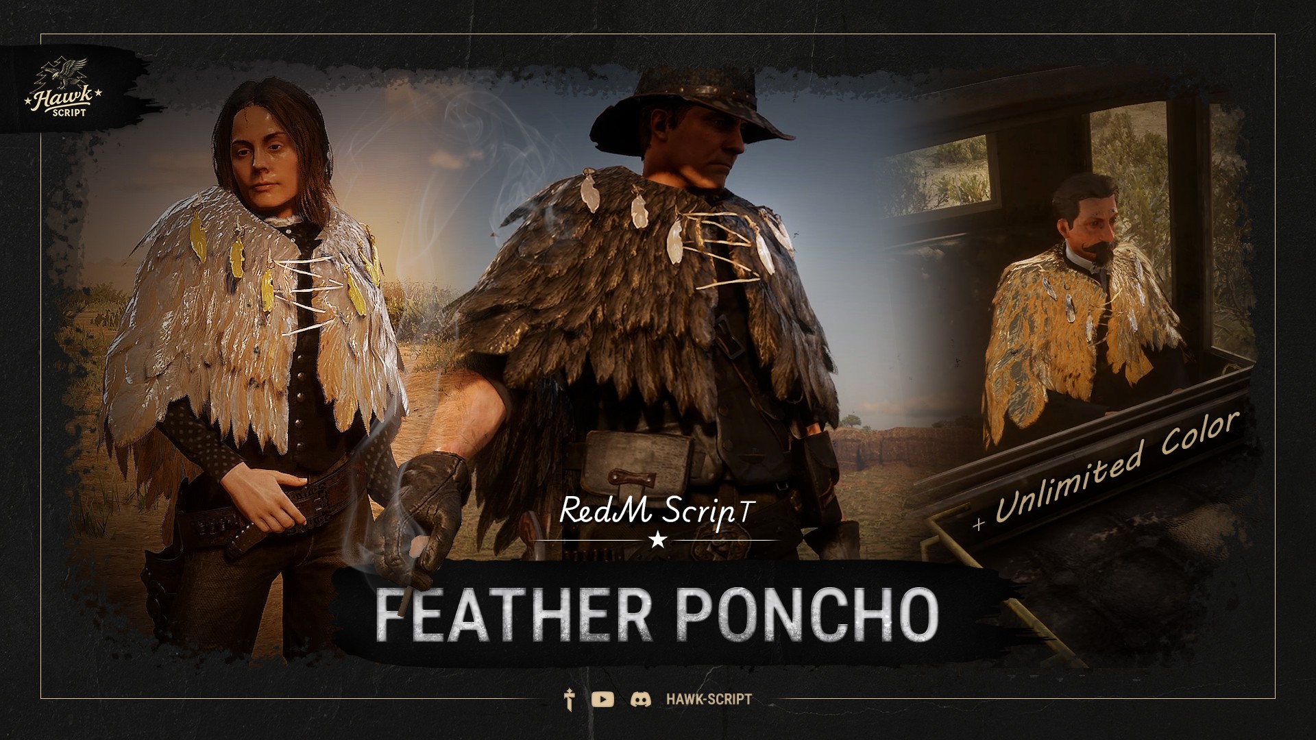 Hawk Feather Poncho