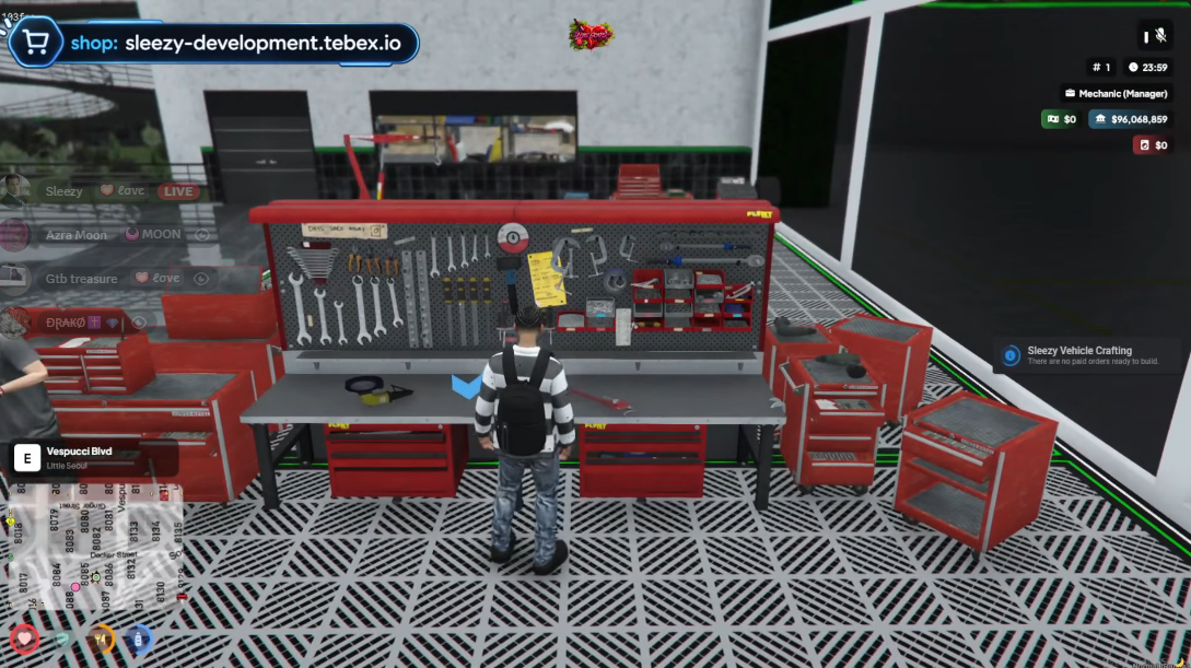 Sleezy Development • Advanced Vehicle Crafting System (QBCore & QBOX)