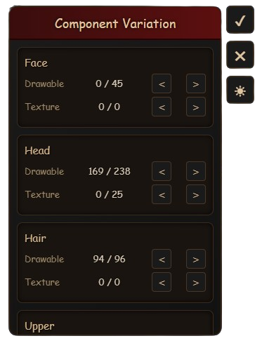 [STANDALONE]  Ped Component Variation