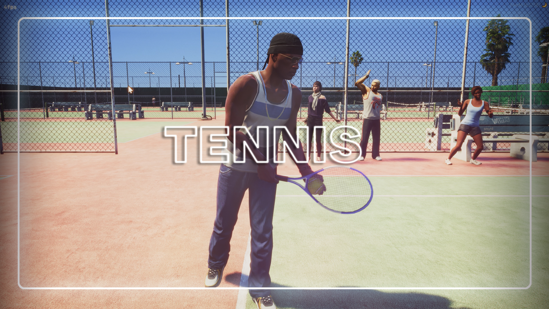 Synchronized 1v1 Tennis Minigame