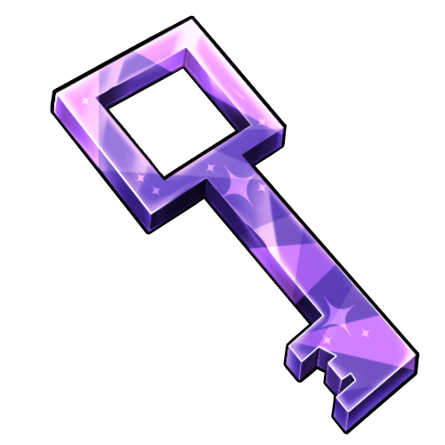 10x Amethyst Key