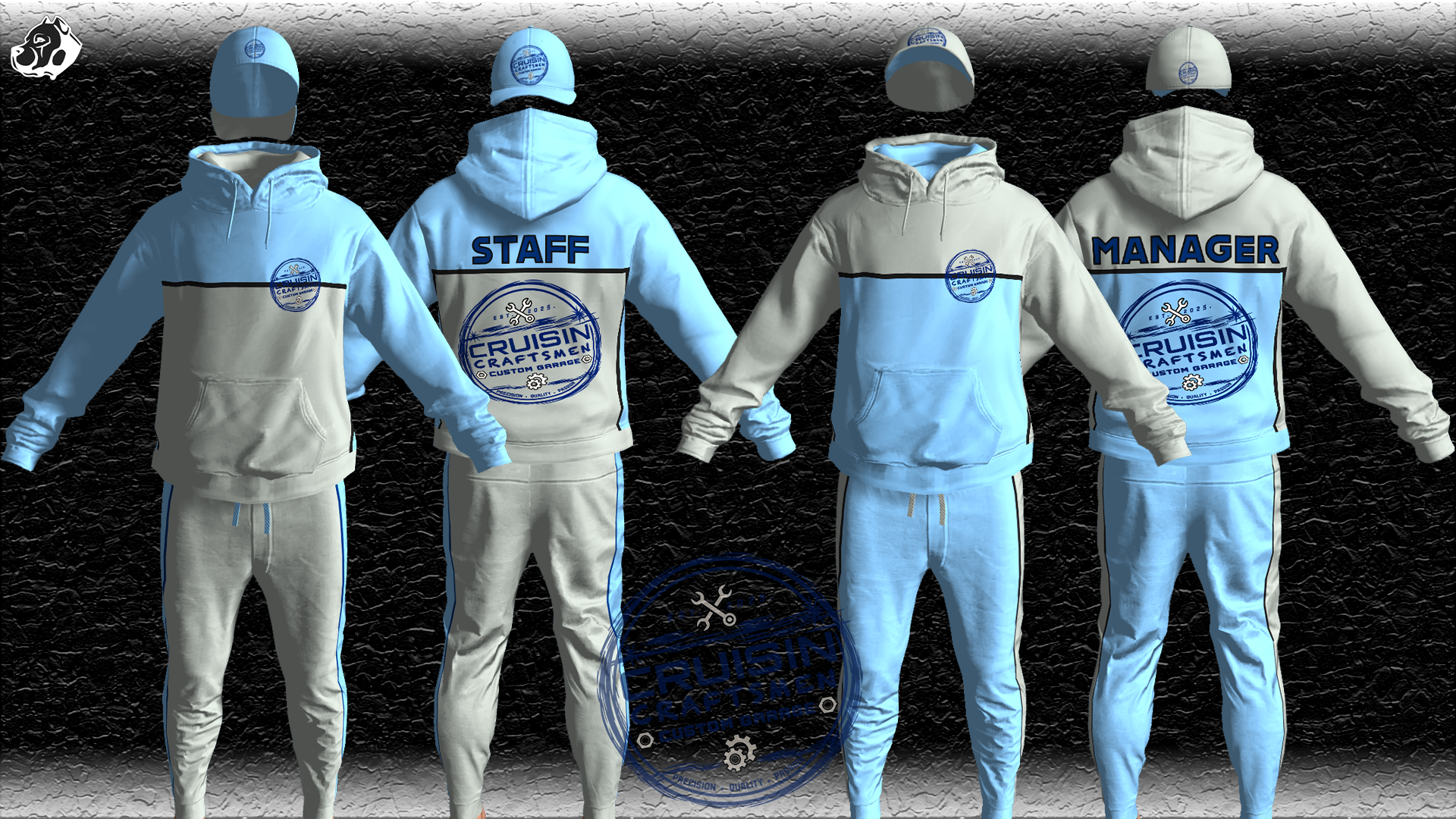 Cruisin Craftman Custom Garage Hoodies | Fivem Mechanic Clothing