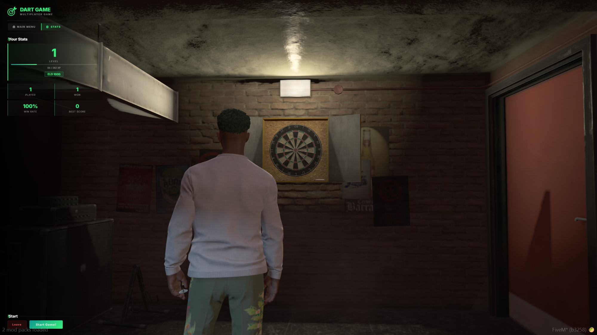 Darts Minigame