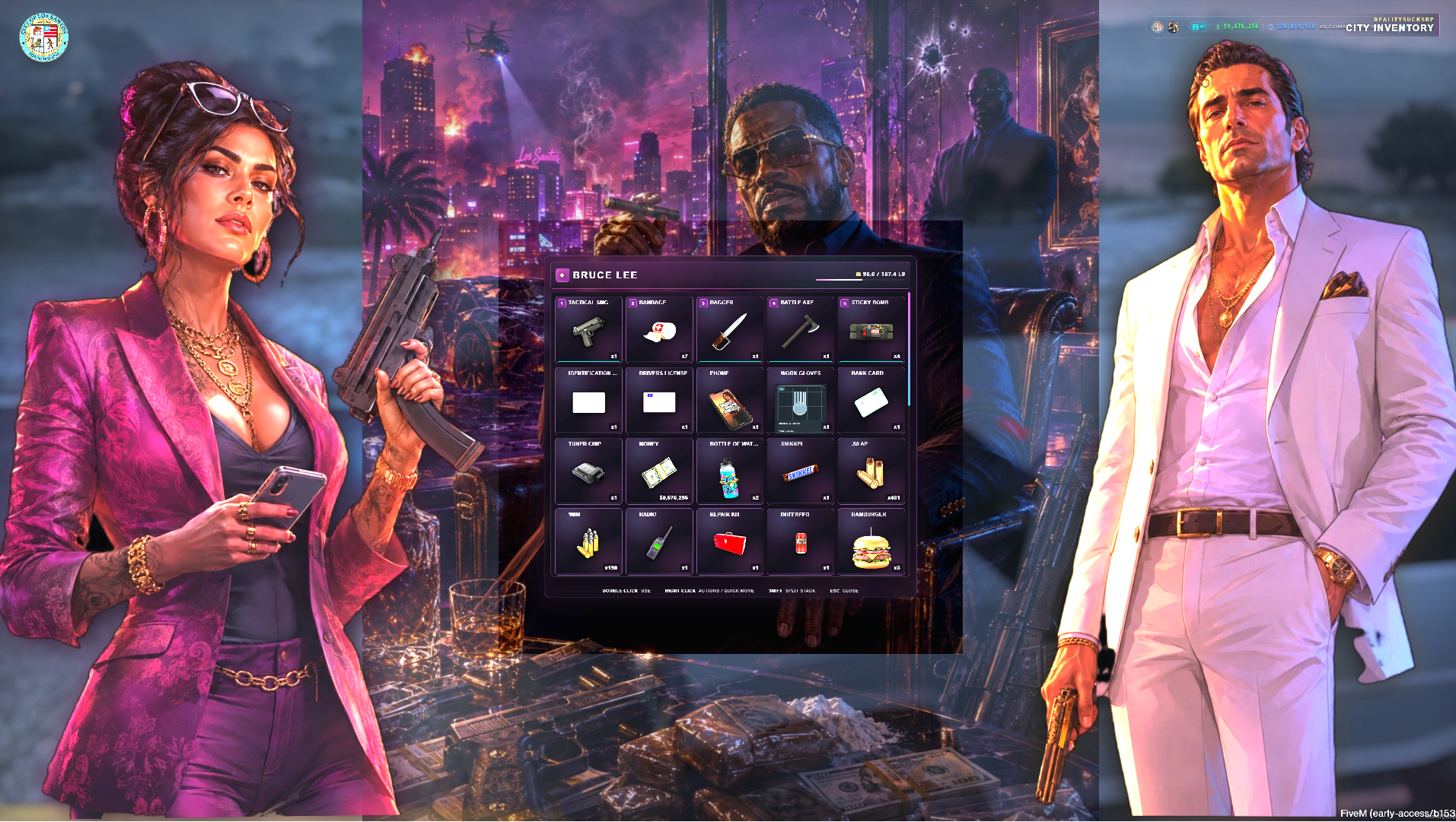 ox_inventory Reworked Miami Edition  — Qbox/Qbx Core Premium Inventory UI