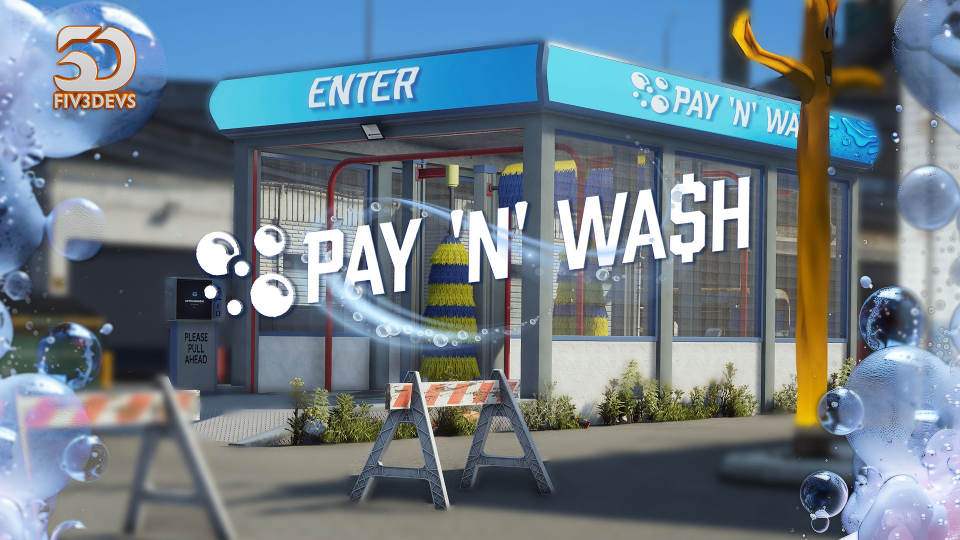 Automatic Car Wash — FiveM Scripts by Fiv3Devs