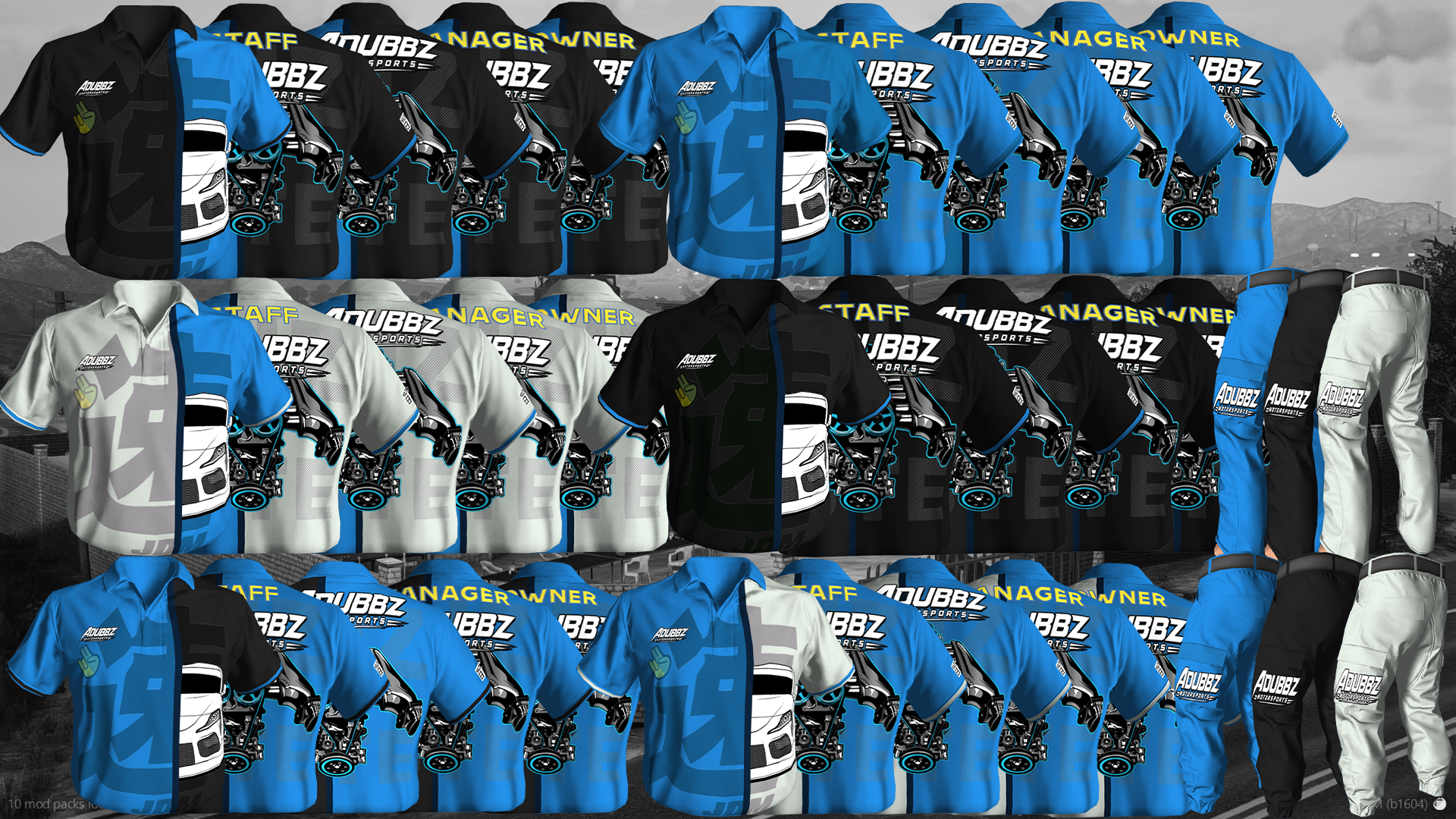 Adubbz Motorsports Uniform Bundle