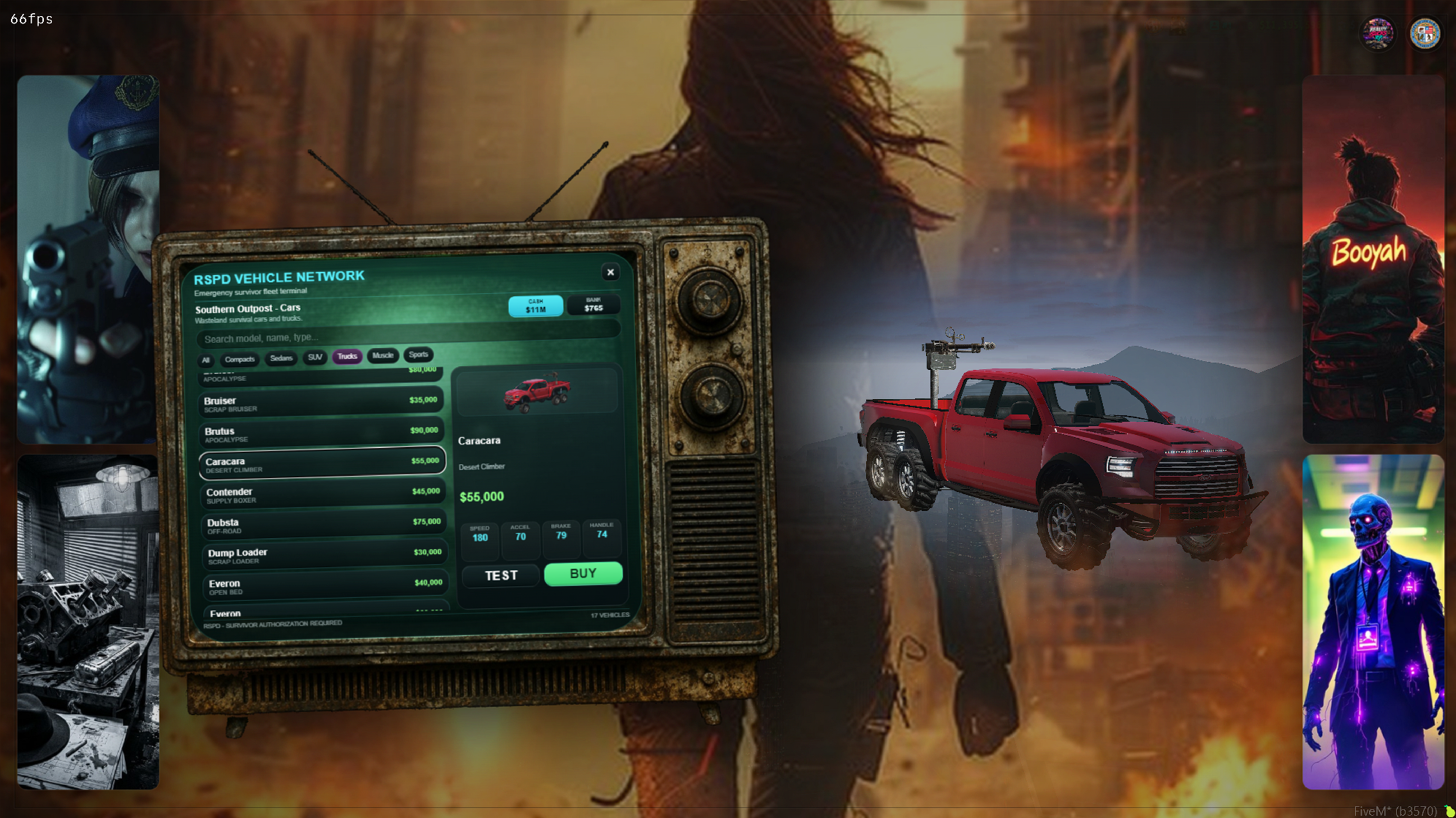 CRT Zombie Vehicle Shop for apocalypse servers rare quality