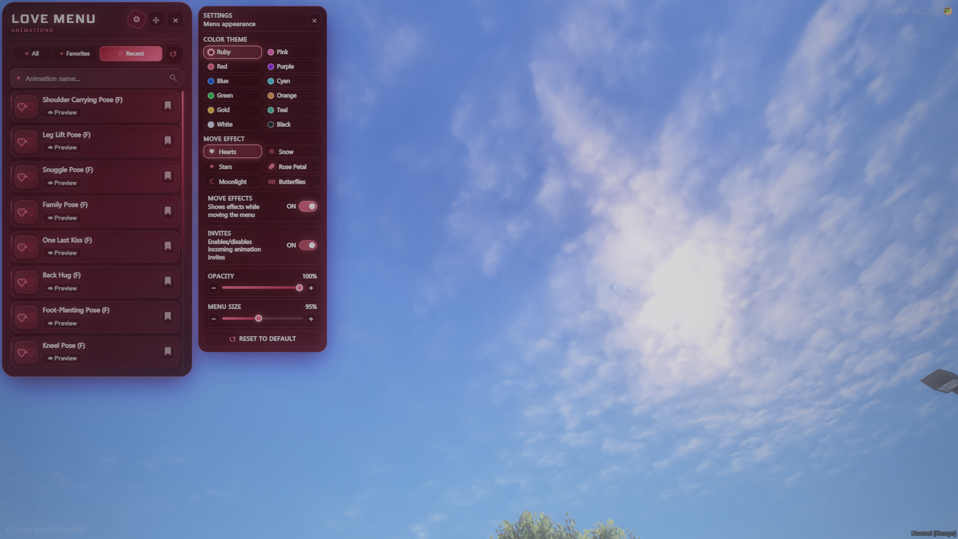 Love Menu |  Live Preview & Modern UI — 2