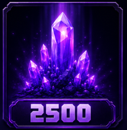 2,500 קריסטלים