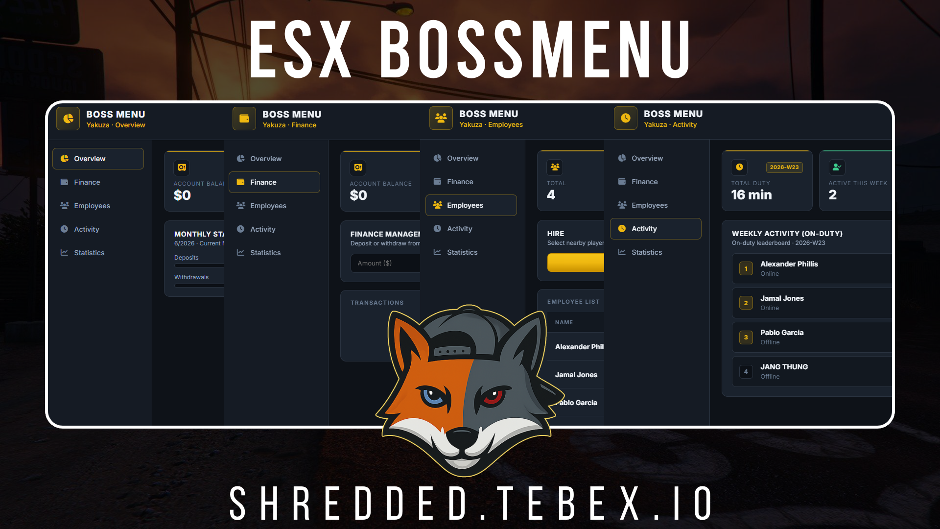 Boss Menu [OPEN-SOURCE]