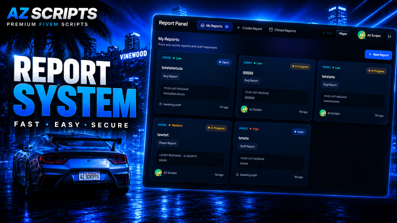 REPORT SYSTEM - OPEN SOURCE