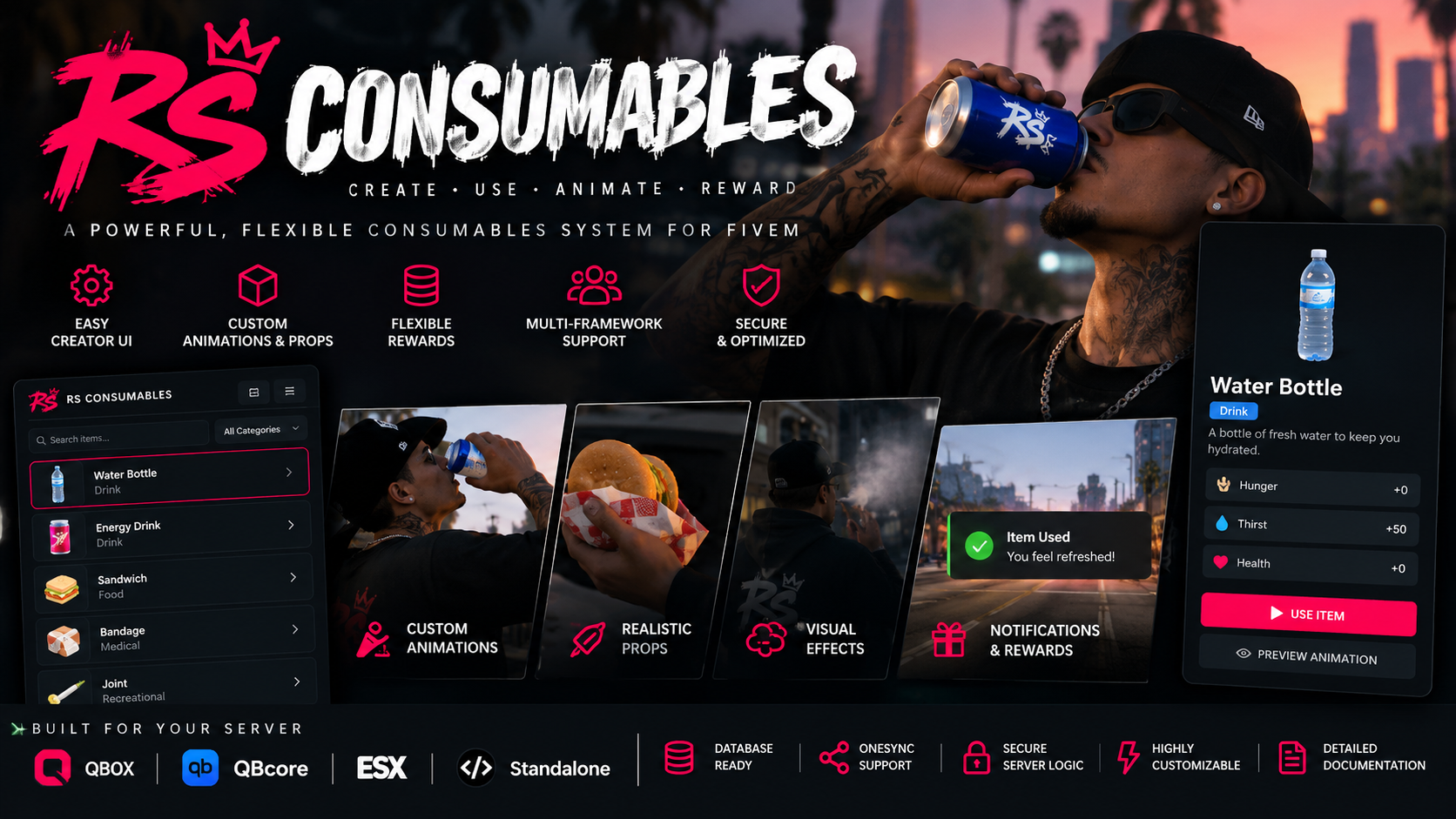 RS Consumables | Custom Food, Drinks, Effects & More Advanced Consumables System