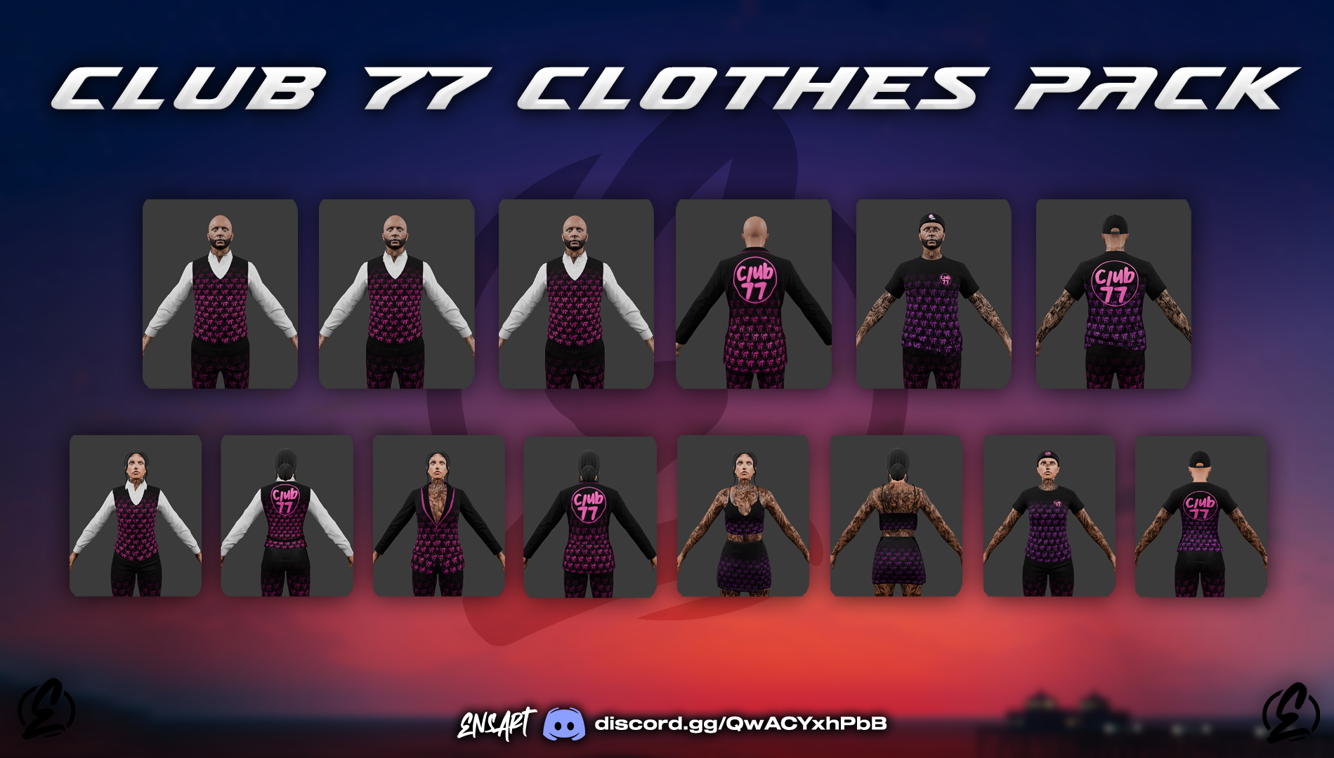 Club77 Clothes Pack (Male/Female)