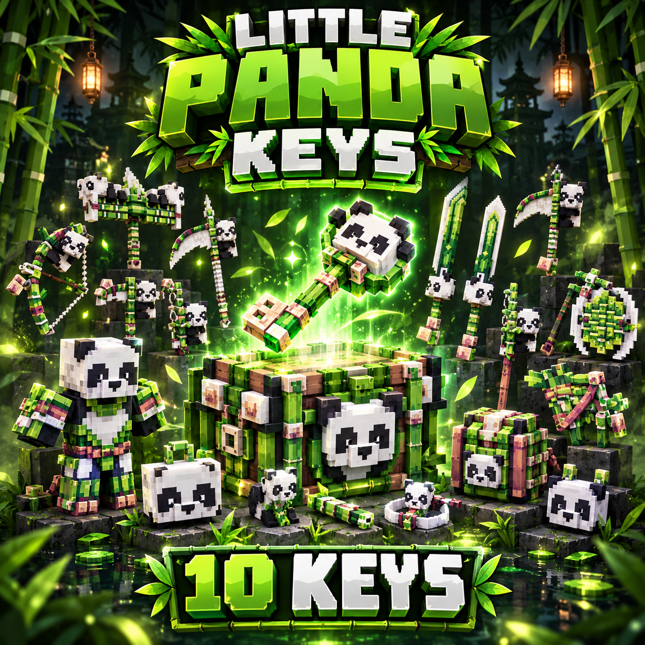 10 Little Panda Keys 🐼