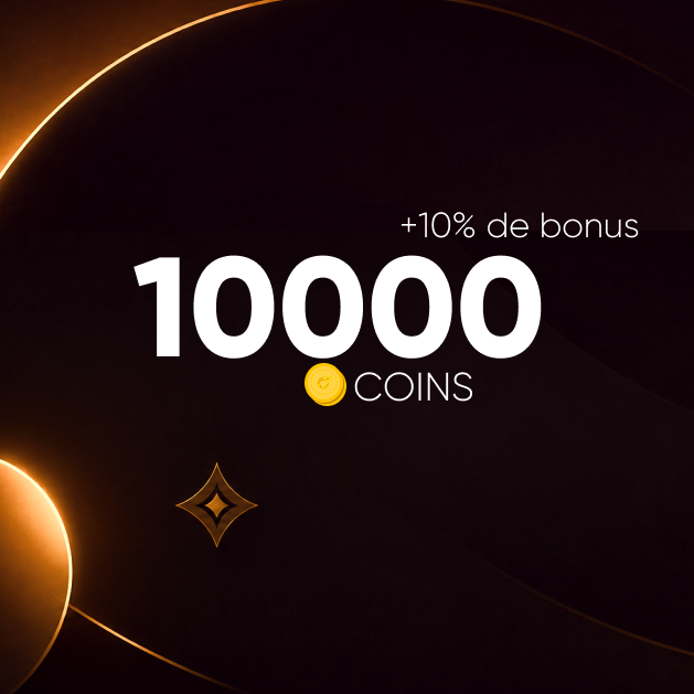 10000 COINS (+10% de bonus)