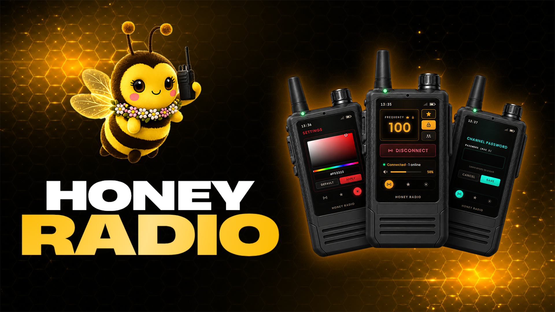 Honey Radio - Custom Colors - Radio List - Channel Lock