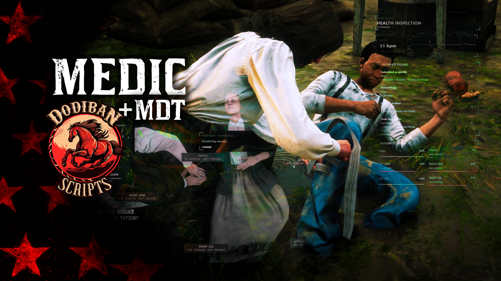 Medic Analysis + MDT + Missions | RedM | Escrowed