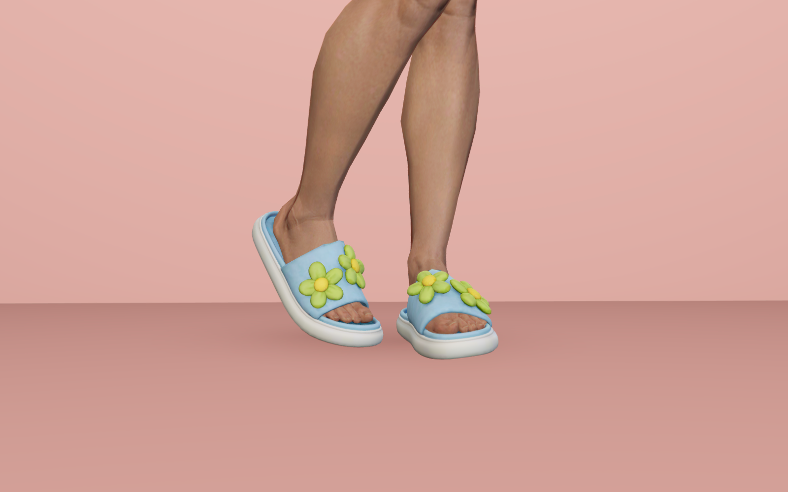 #003 Flower Slippers