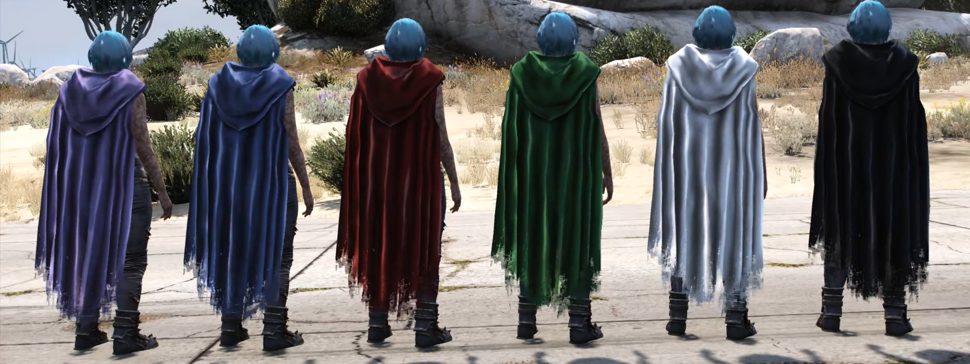 Cloak Pack | 12 Models | Male & Female | Cloth Physics