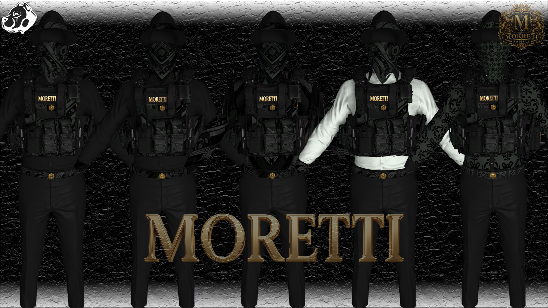 Moretti Crime Family Shirt Pack 2 [M+F] - Fivem Ready Clothing