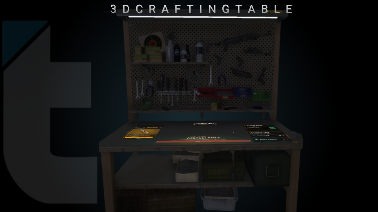 3D Crafting Table ( QBCORE ) [One-Time]