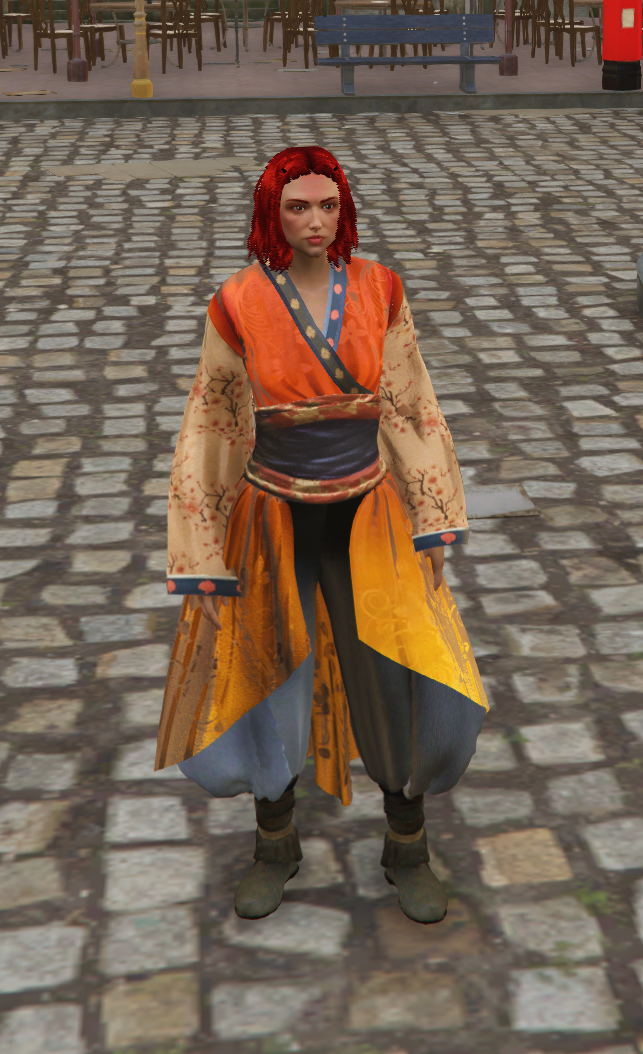 Crimson Lotus Battle Kimono