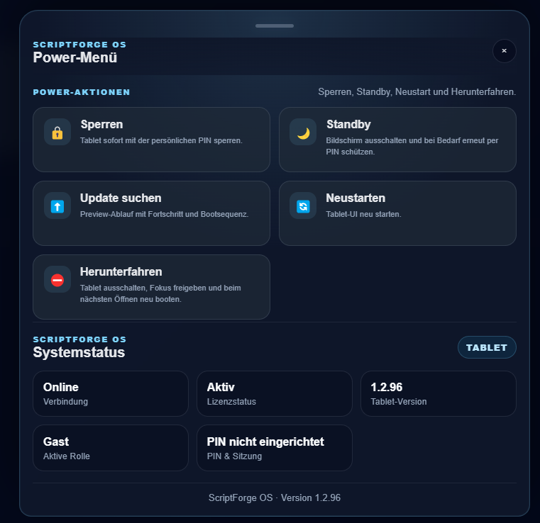 SF Tablet – Zentrale ScriptForge-Plattform für FiveM