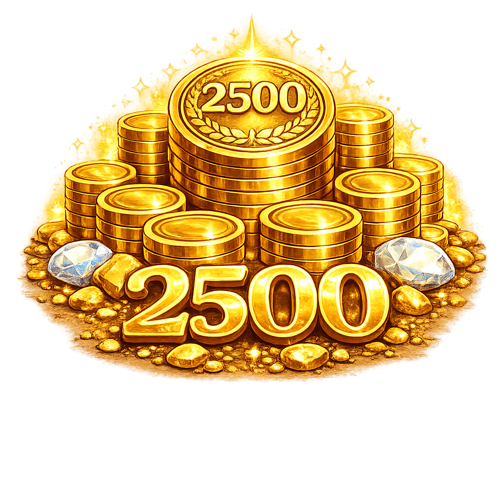 2,500 Coins (Bonus 500)