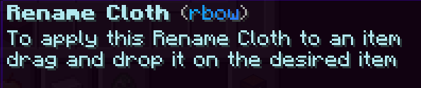 3x Rainbow Rename Cloth