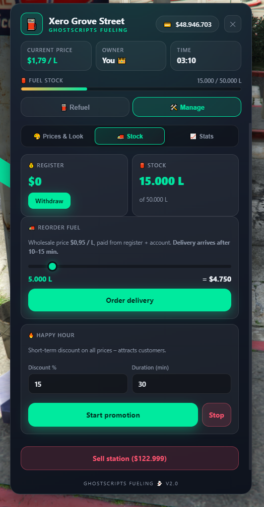 👻⛽ GHOSTSCRIPTS | FUELING SYSTEM